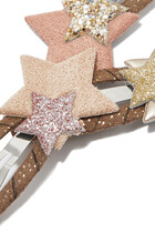 طقم مشابك ستاري سكاي للأطفال بتصميم نجوم، 4 قطع